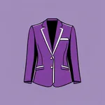 cropped purple blazer image